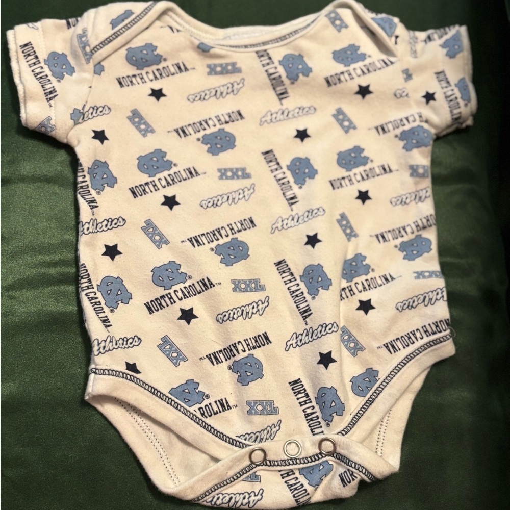 North Carolina Baby One Piece - Blue and White